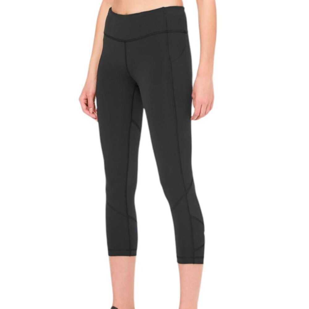 Lululemon Pace Rival Crop *Full-On Luxtreme 22" Running Leggings  Black 6